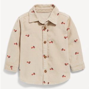 Holiday corduroy shirt for Baby